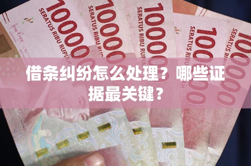武汉借条纠纷怎么处理？哪些证据最关键？