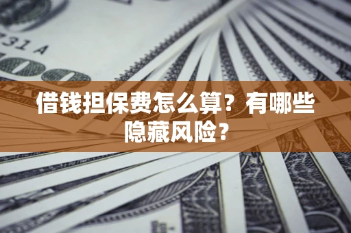 武汉借钱担保费怎么算？有哪些隐藏风险？