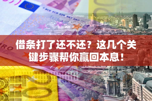 武汉借条打了还不还？这几个关键步骤帮你赢回本息！