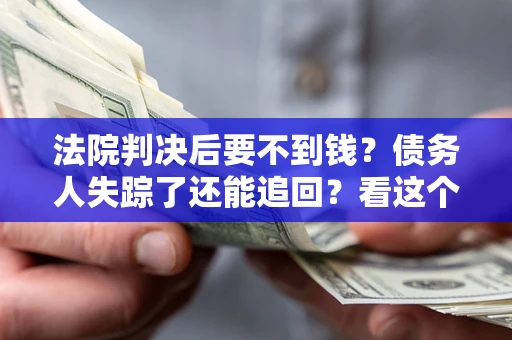 武汉法院判决后要不到钱？债务人失踪了还能追回？看这个方法！