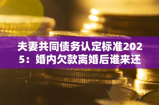 武汉夫妻共同债务认定标准2025:婚内欠款离婚后谁来还? 武汉夫妻共同债务认定标准2025:婚内欠款离婚后谁来还?