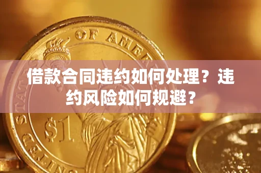 武汉借款合同违约如何处理？违约风险如何规避？