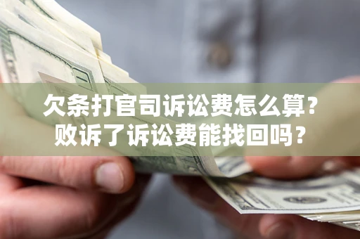 武汉欠条打官司诉讼费怎么算？败诉了诉讼费能找回吗？