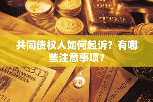 武汉共同债权人如何起诉？有哪些注意事项？