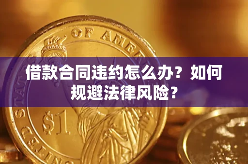 武汉借款合同违约怎么办？如何规避法律风险？