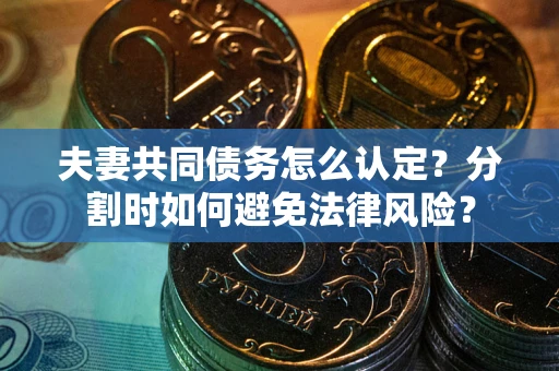 武汉夫妻共同债务怎么认定？分割时如何避免法律风险？