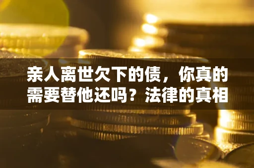 武汉亲人离世欠下的债，你真的需要替他还吗？法律的真相或许与你想的不一样