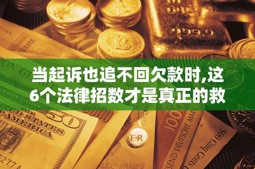 武汉当起诉也追不回欠款时,这6个法律招数才是真正的救命稻草