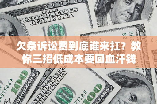 武汉欠条诉讼费到底谁来扛？教你三招低成本要回血汗钱
